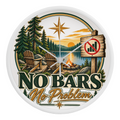 "Up North" No Bars-No Problem Wood Frame Clock