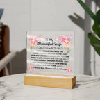 My Beautiful Wife Square Acrylic Plaque