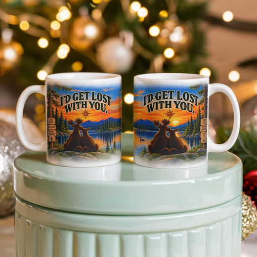 "Up North" I'd Get Lost With You Ceramic Mug