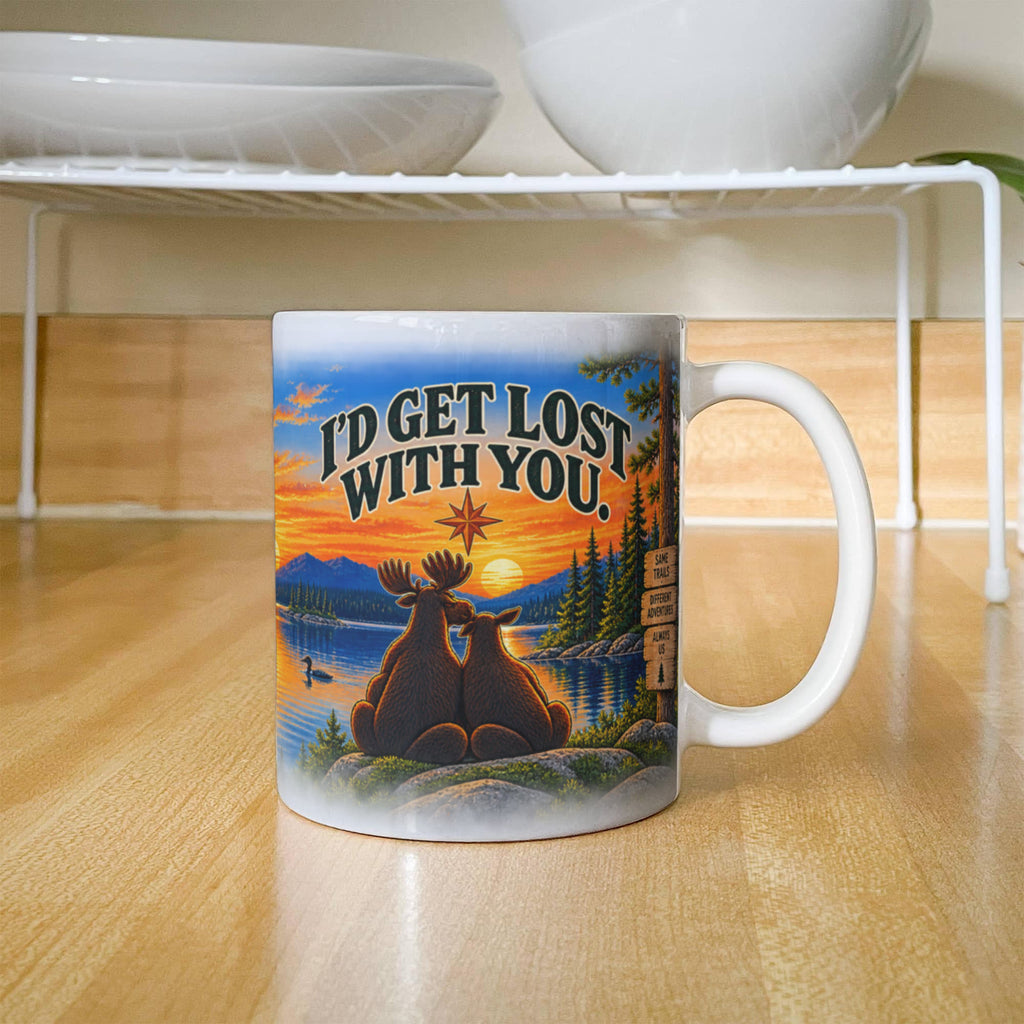 "Up North" I'd Get Lost With You Ceramic Mug