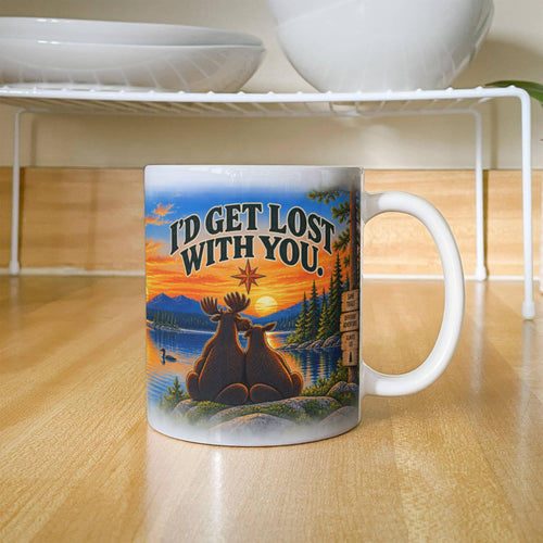 "Up North" I'd Get Lost With You Ceramic Mug