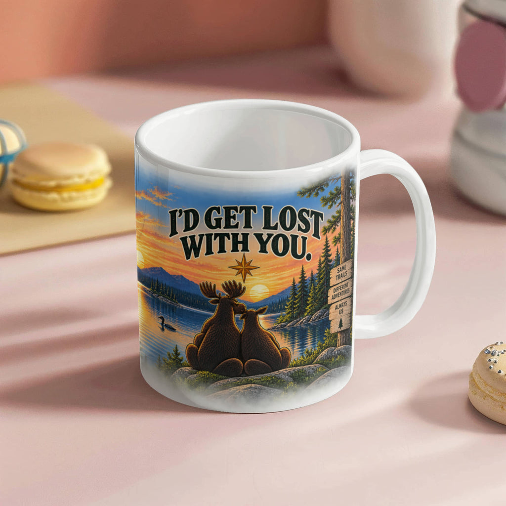 "Up North" I'd Get Lost With You Ceramic Mug