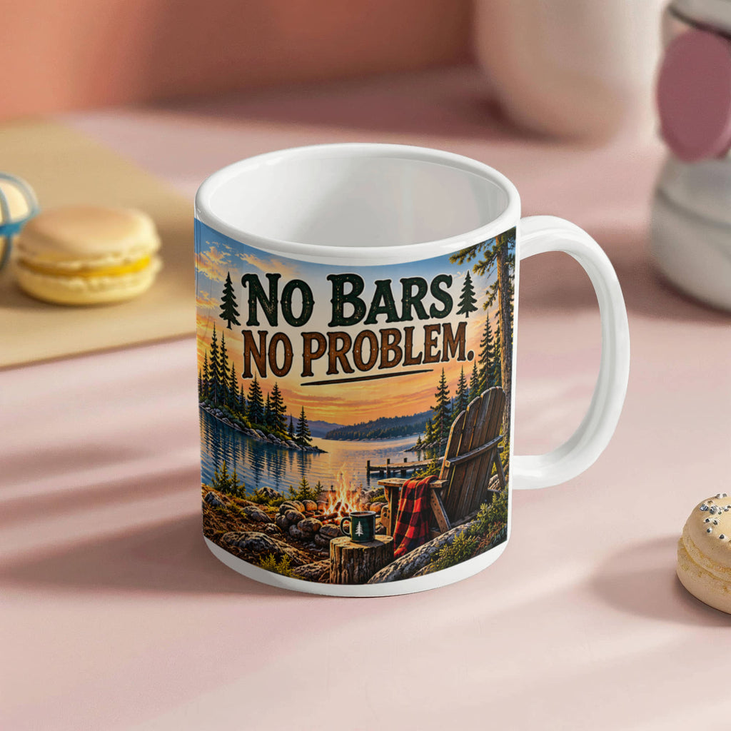 "Up North" No Bars-No Problem Ceramic Mug