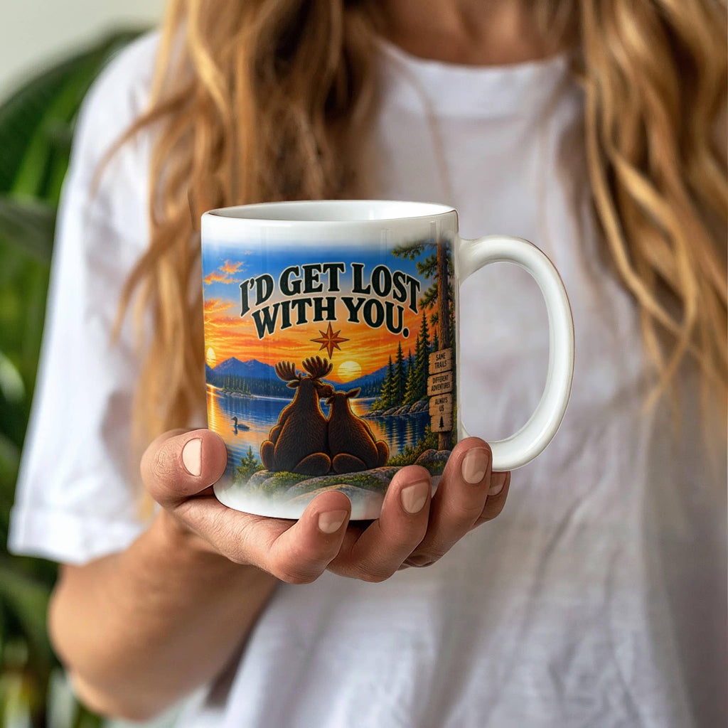 "Up North" I'd Get Lost With You Ceramic Mug