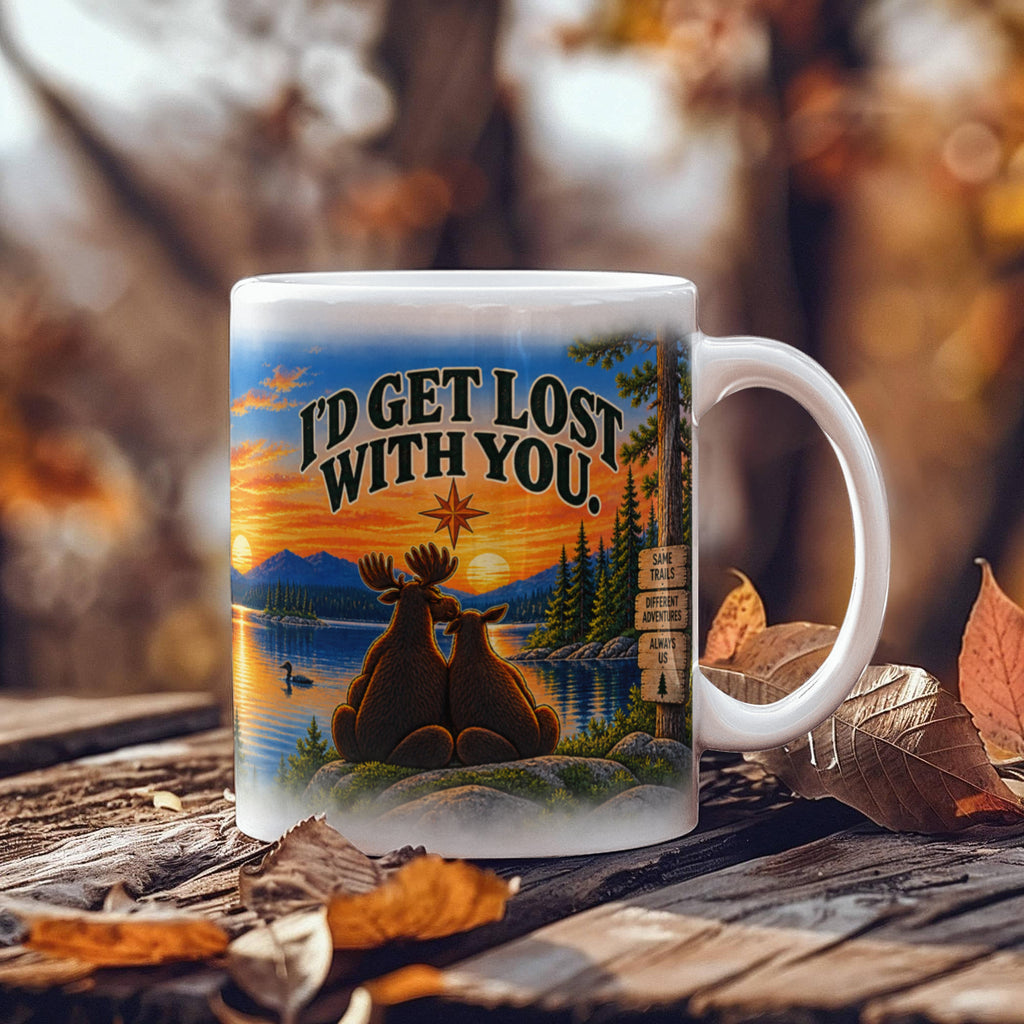 "Up North" I'd Get Lost With You Ceramic Mug